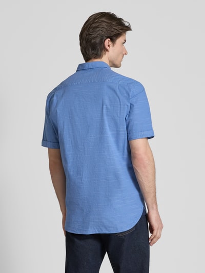 Christian Berg Men Freizeithemd mit Knopfleiste Jeansblau 5