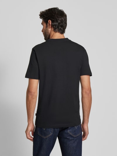 BOSS T-Shirt mit Label-Stitching Modell 'Thompson' Black 5