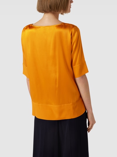 (THE MERCER) N.Y. Blusenshirt aus Seide mit Rundhalsausschnitt Rostrot 5