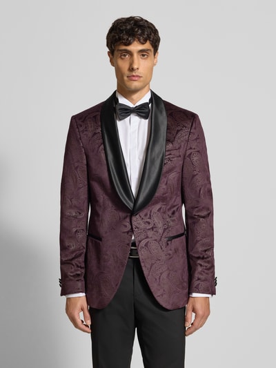 MCNEAL Paisley Sakko aus Samt Bordeaux 4