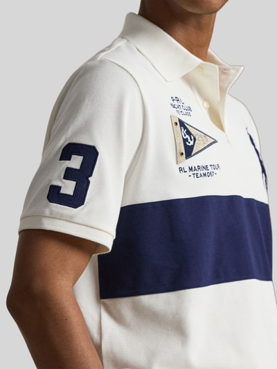 Polo Ralph Lauren Koszulka polo o kroju relaxed fit z czystej bawełny z paskami w kontrastowym kolorze Granatowy 3