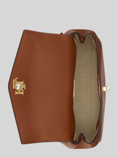 Lauren Ralph Lauren Handtas met echt leer met afneembare schouderband Cognac - 4