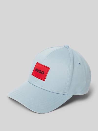 HUGO Basecap mit Label-Patch Modell 'Men-X' Hellblau 1