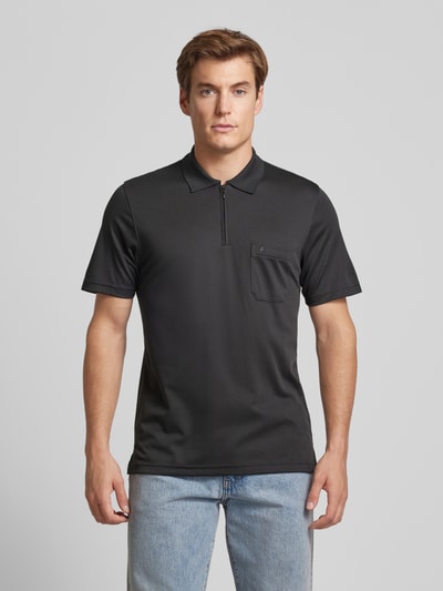 RAGMAN Regular Fit Poloshirt mit Brusttasche Black 4