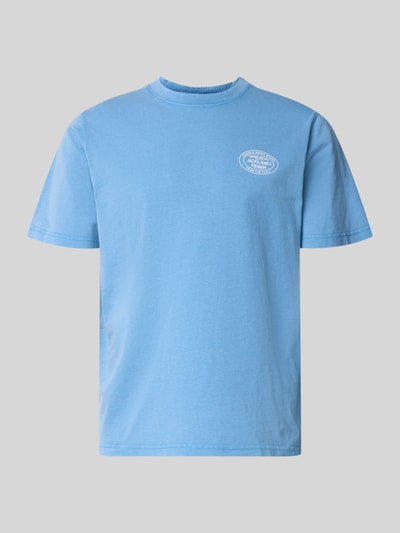 Productfoto, T-Shirt met labelprint model 'FELIX' van Jack & Jones Premium, helderblauw, katoen, regular fit, ronde hals, maat M ruglengte 70 cm