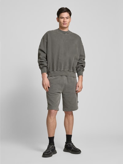 ANNARR Regular Fit Sweatshorts mit elastischem Bund Modell 'HOYT' Anthrazit Melange 1