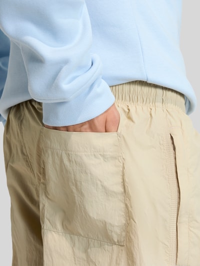 adidas Originals Shorts mit Logo Stitching aus reiner Baumwolle Beige 6