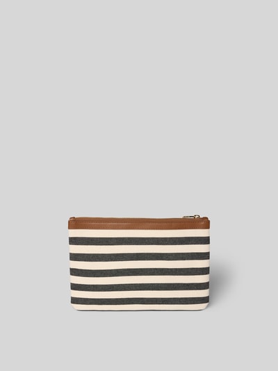 Anine Bing Kosmetiktasche mit Logo-Patch Ecru 4