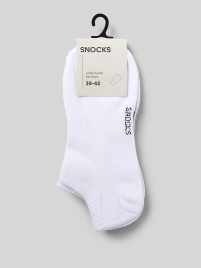 Snocks Skarpetki stopki w zestawie 2 pary Biały 3