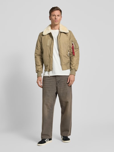 Alpha Industries Jacke mit Reißverschluss Modell 'INJECTOR' Khaki 1
