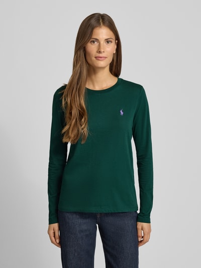 Polo Ralph Lauren Shirt met lange mouwen en labelstitching Donkergroen - 4