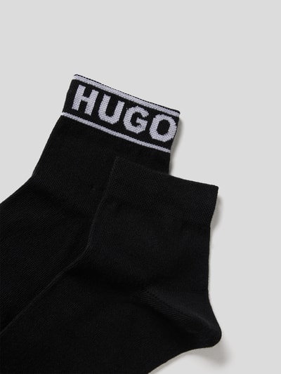 HUGO Socken mit Label-Print im 2er-Pack Black 2