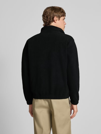 Jack & Jones Fleecepullover mit Känguru-Tasche Modell 'SOHO HALFZIP FLEECE' Black 5