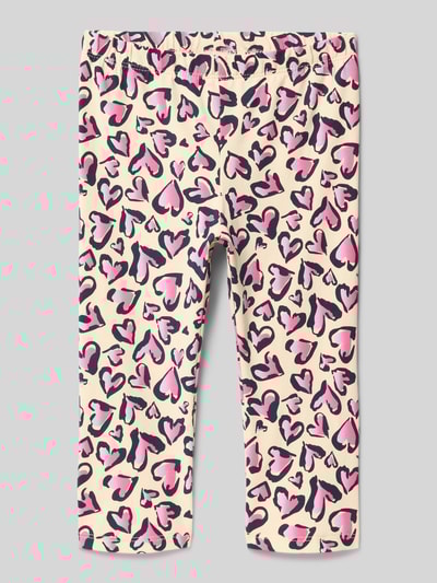 s.Oliver RED LABEL Slim Fit Capri Leggings aus Baumwoll-Elasthan-Mix Sand 3