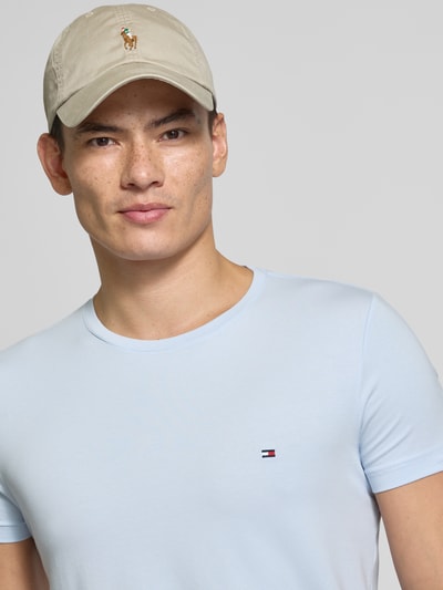 Tommy Hilfiger Slim Fit T-Shirt aus Baumwoll-Elasthan-Mix Bleu 3