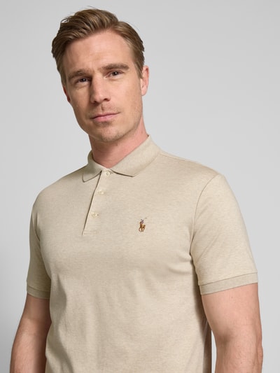 Polo Ralph Lauren Poloshirt mit Label-Stitching Beige 3