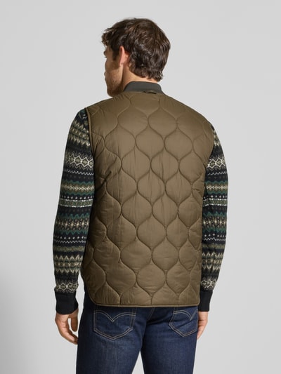 Barbour Regular Fit Steppweste mit Zweiwege-Reißverschluss Oliv 5