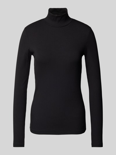 Calvin Klein Womenswear Longsleeve mit Stehkragen Black 2