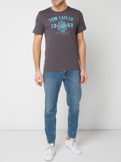 Tom Tailor T-Shirt mit Logo-Print  Anthrazit 1