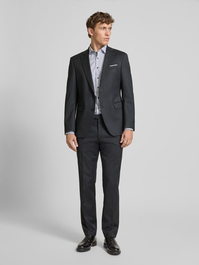 OLYMP Level Five Slim Fit Businesshemd mit Allover-Muster Modell 'NEW YORK' Graphit 1