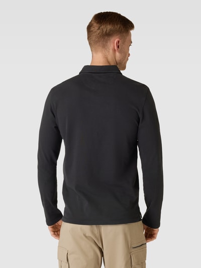 camel active Regular Fit Poloshirt im langärmeligen Design Anthrazit 5