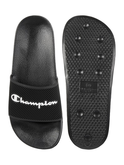 CHAMPION Klapki z logo Czarny 4