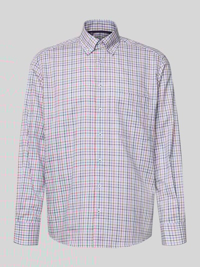 ETERNA Comfort fit zakelijk overhemd van katoen met kentkraag Rood - 2