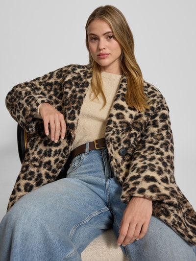 Fuchs Schmitt Kurtka z kołnierzem z połami i listwą guzikową Camel 3