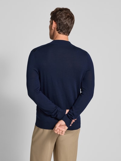 SELECTED HOMME Regular Fit Strickpullover aus reiner Merinowolle Modell 'TRAY' Dunkelblau 5