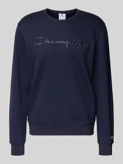 CHAMPION Sweatshirt met labelstitching en ronde hals Marineblauw - 2