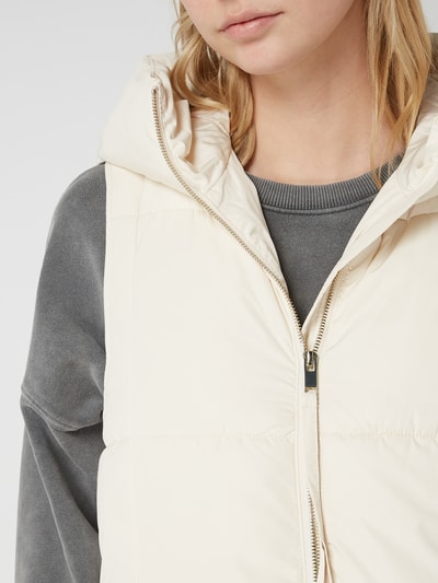 Esprit Collection Steppweste mit Kapuze  Ecru meliert 3