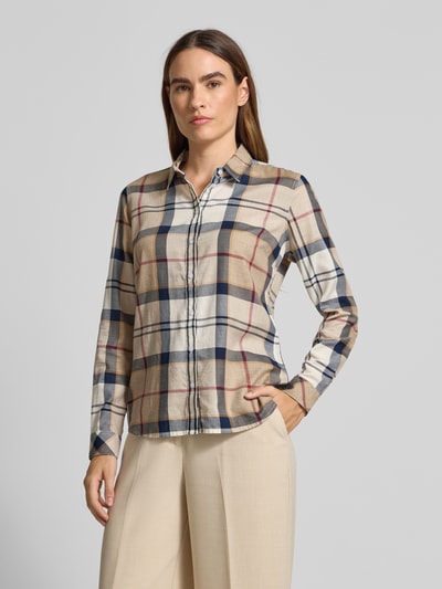 Barbour Bluzka koszulowa o kroju regular fit z czystej bawełny model ‘BREDON’ Beżowy 4