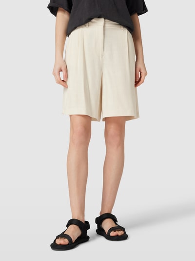 PIECES Shorts mit Bundfalten Modell 'VINSTY' Offwhite 4