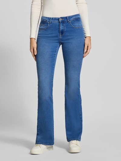 Only Bootcut jeans van katoenmix, model 'REESE' Lichtblauw - 4