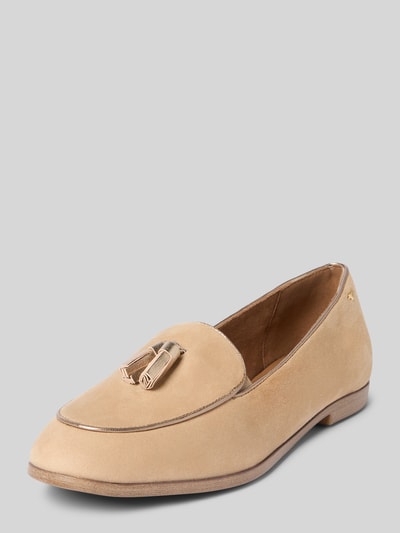 Tamaris Leren loafers met applicatie Camel - 1