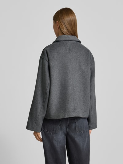 Neo Noir Wolljacke mit Umlegekragen Modell 'Hamra' Anthrazit 5