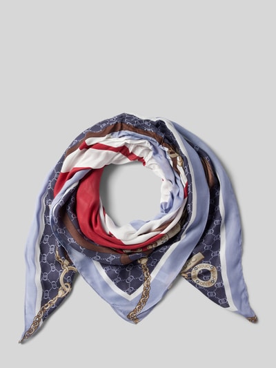 Liu Jo White Tuch aus Modal in quadratischer Form Modell 'FOULARD MANHATTAN' Blau 1