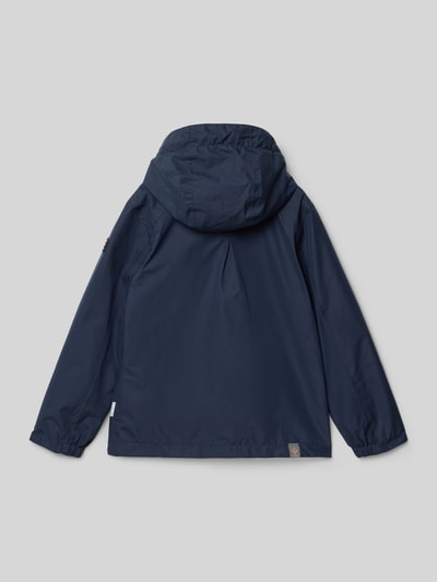 killtec Jack met capuchon en labeldetail Marineblauw - 3