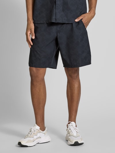 BOSS Green Korte broek met elastische band en achterzak Zwart - 4