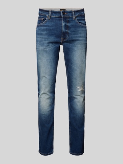 BOSS Orange Regular Fit Jeans mit Label-Patch Modell 'DELAWARE' Jeansblau 2