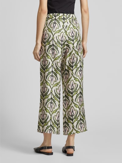 Weekend Max Mara Loose Fit Hose mit Motiv-Print Modell 'EUSEBIO' Gruen 5