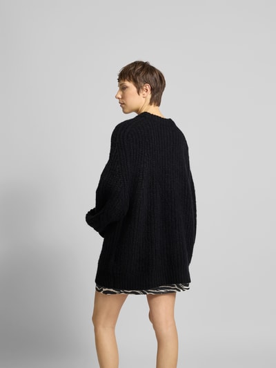 ROTATE Oversized Pullover mit Label-Print Black 5