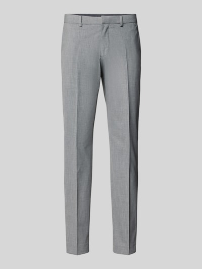 Produktfoto, Slim Fit Anzughose mit Hahnentritt-Muster Modell 's.O ULTIMATE' von s.Oliver BLACK LABEL, Grau, Bügelfalten, Viskose-Mix, Business