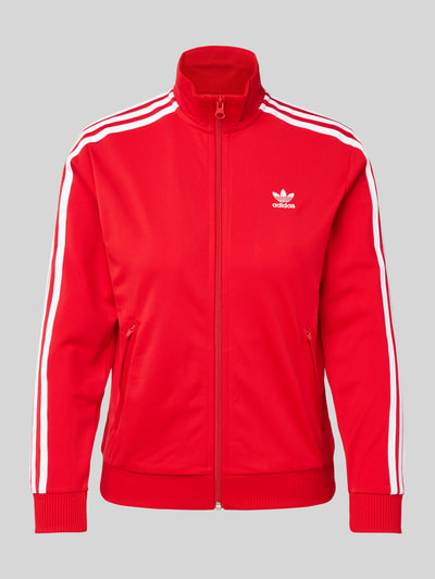 adidas Originals Regular Fit Sweatjacke mit Stehkragen Rot 1