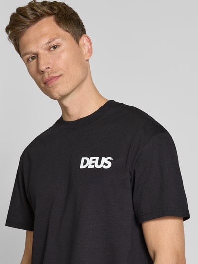 DEUS EX MACHINA T-shirt z nadrukiem z logo Czarny 3