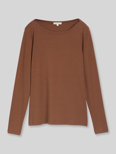 Tom Tailor Langarmshirt mit U-Boot-Ausschnitt Camel 2