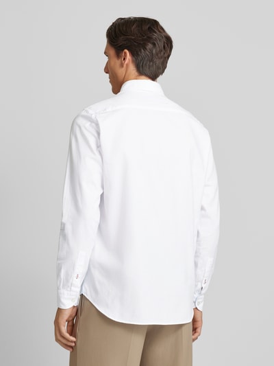 HECHTER PARIS Modern fit vrijetijdsoverhemd met button-downkraag Zwart - 5