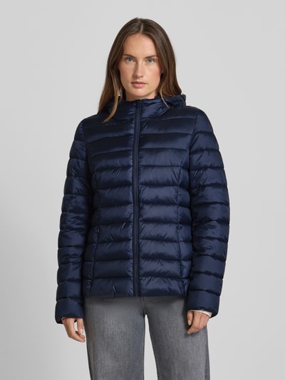 Jake*s Casual Steppjacke mit Kapuze Dunkelblau 4