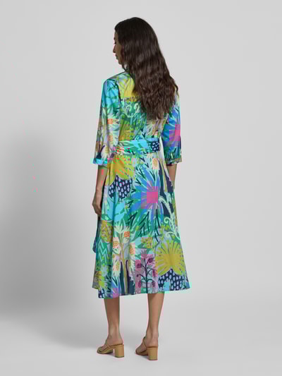 Milano Italy Midikleid mit Knopfleiste Gruen 5