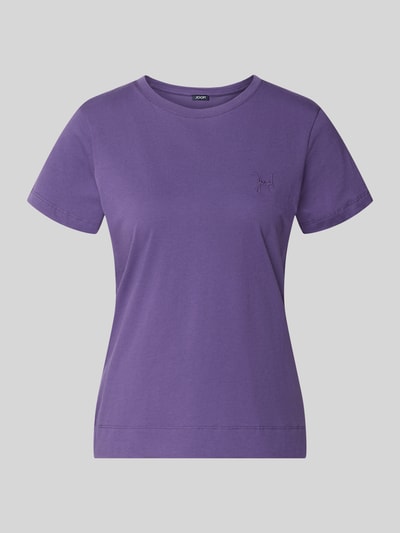 Produktfoto, Regular Fit T-Shirt aus reiner Baumwolle von JOOP! in kräftigem Lila, glatte Oberfläche, Damen T-Shirt von JOOP!